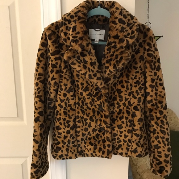 banana republic leopard jacket
